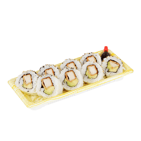 Inside Out Roll, chicken Schnitzel Avocado Roll